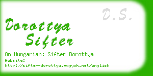 dorottya sifter business card